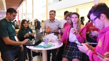 El intendente de Rafaela habló en la Expo Carreras 2019. Gentileza: prensa Municipalidad de Rafaela.