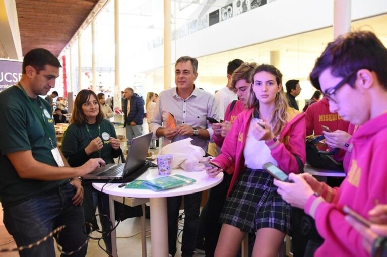 El intendente de Rafaela habló en la Expo Carreras 2019. Gentileza: prensa Municipalidad de Rafaela.