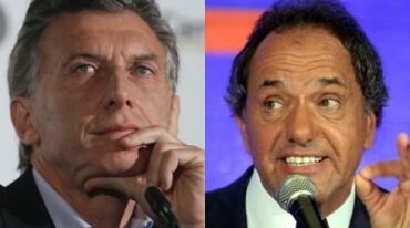 CARA A CARA. Daniel Scioli (FPV) y Mauricio Macri (Cambiemos) jugarán la gran final del 22 de noviembre. Uno de los dos será el próximo presidente de la República Argentina. Y el distrito Santa Fe ya mostró sus cartas el domingo pasado.  EFE / DYN