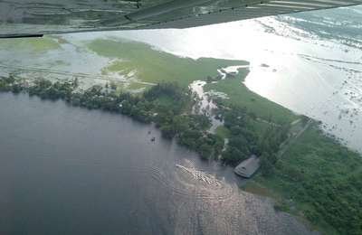 EN LAS TOSCAS se vive la situación más desesperante de toda la cuenca del Paraná. Ya hay 30 evacuados.  Mirador Provincial