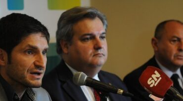 Pullaro y Farías anuncian el cambio en el mando de la policía de la provincia. Flavio Raina