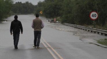 El corte sobre ruta 6