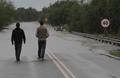 El corte sobre ruta 6