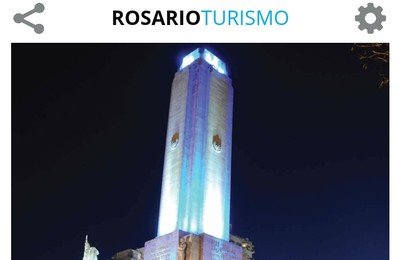 Captura de la novedosa aplicación que puso en funcionamiento el Ente Turístico de Rosario