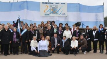 Desde el PEAM celebraron el Bicentenario de la Independencia. Gentileza: Graciela Pons (PEAM).