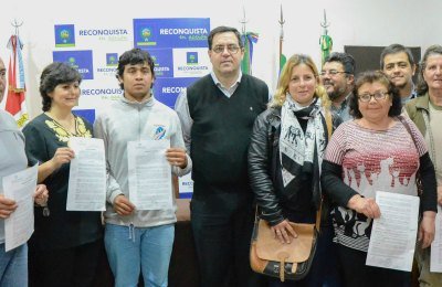 Los fondos otorgados forman parte del acompañamiento de la Subsecretaría de Economía Social y Solidaria. Gentileza: Municipalidad de Reconquista.