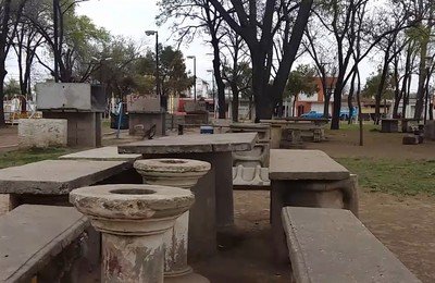 Estado actual. Así se encuentra el predio donde se proyecta una reconversión del Parque Municipal de Venado Tuerto. Mariano Vitulli