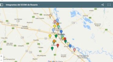 13 de los 26 municipios y comunas del Gran Rosario están adheridos al programa del ECOM. Captura web.