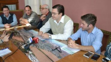 El intendente Sarasola recibio dinero para este programa de prevención del delito. Gentileza: Municipalidad de Casilda.