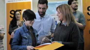 La muestra interactiva "200 años jugando y todavía no nos aburrimos" se exhibió en la estación Belgrano. Gentileza: Municipalidad de Santa Fe.