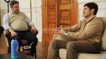 Encuentro. Pullaro había recibido días atrás en su despacho de Rosario al Fiscal de Rufino