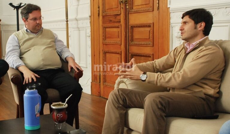 Encuentro. Pullaro había recibido días atrás en su despacho de Rosario al Fiscal de Rufino
