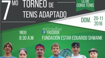 Competirán tenistas de Roldán
