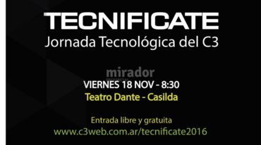 Tecnificate es una oportunidad para que los jóvenes en Casilda vean lo último en cuestiones tecnológicas. Gentileza: Municipalidad de Casilda.