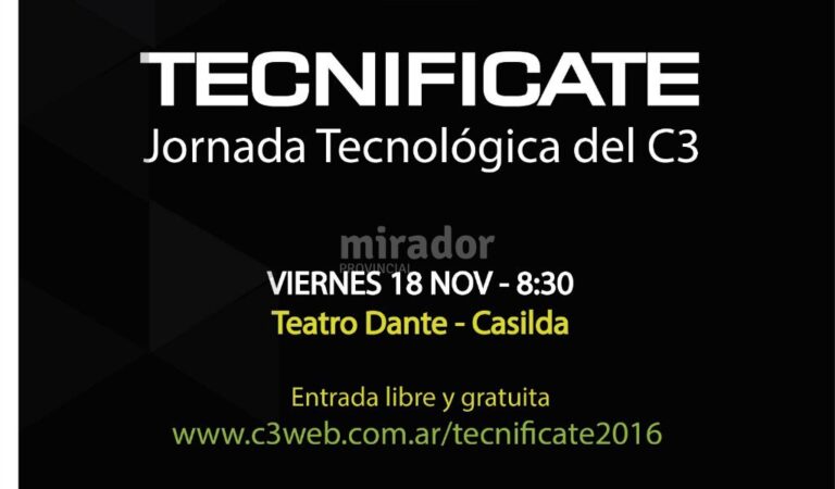 Tecnificate es una oportunidad para que los jóvenes en Casilda vean lo último en cuestiones tecnológicas. Gentileza: Municipalidad de Casilda.