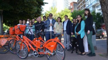 El sistema público de bicicletas se ampliará hasta los bulevares Avellaneda y Segui con 32 estaciones nuevas. Gentileza: Municipalidad de Rosario.