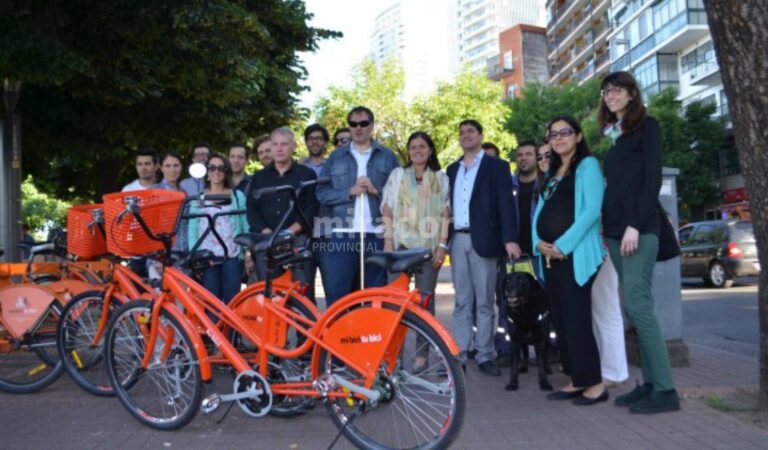 El sistema público de bicicletas se ampliará hasta los bulevares Avellaneda y Segui con 32 estaciones nuevas. Gentileza: Municipalidad de Rosario.