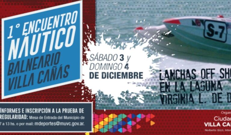 Será un fin de semana para disfrutar para los amantes de la naútica en el balneario municipal de Villa Cañás. Gentileza: Municipalidad de Villa Cañás.
