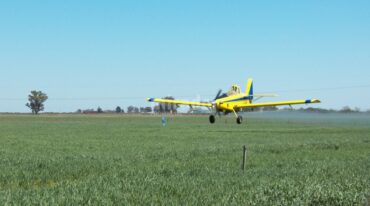En la mira. El tema de las fumigaciones es extremadamente sensible: tenemos una provincia con explotación agrícola intensiva. Y muchas veces las aplicaciones se hacen en zonas rurales muy cercanas a los pueblos. El caso de Uranga tiene réplicas en muchos otros sitios. Archivo