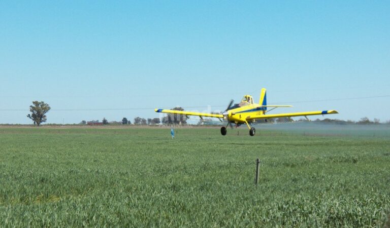 En la mira. El tema de las fumigaciones es extremadamente sensible: tenemos una provincia con explotación agrícola intensiva. Y muchas veces las aplicaciones se hacen en zonas rurales muy cercanas a los pueblos. El caso de Uranga tiene réplicas en muchos otros sitios. Archivo