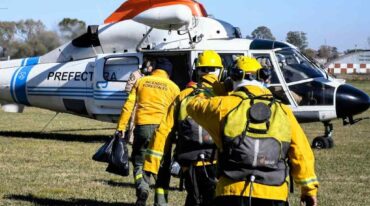 Refuerzos. El operativo de combate al fuego en el delta del río Paraná incluyó recursos del gobierno nacional