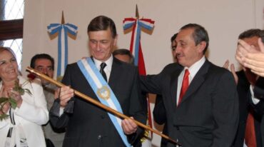 Binner asumió como gobernador de la provincia en diciembre de 2007. A}