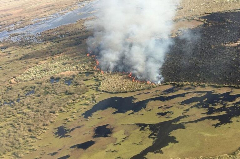 Combustión. 'Hay suelos que tienen entre 30 y 40 cm de materiales de composición y esos son muchos de los suelos que están frente a Rosario'