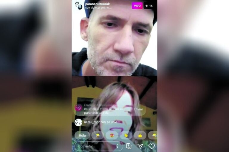 A través de un vivo en Instagram