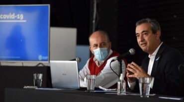 Leonardo Caruana y Pablo Javkin. Gentileza: prensa Gobierno de Santa Fe.