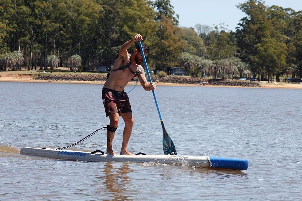 Franco Grzelak en competencia larga distancia.