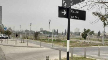 La calle rosarina que pasará a llamarse "Colectivo Arco Iris". Gentileza