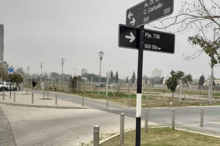 La calle rosarina que pasará a llamarse "Colectivo Arco Iris". Gentileza