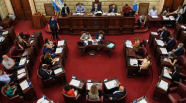 El pleno de Diputados con mayoritaria participación presencial de los legisladores.   Gentileza