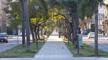 Bulevar casi vacía