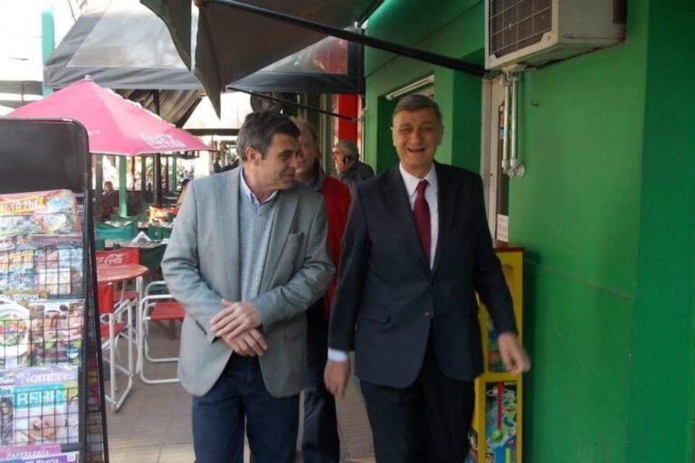 Oscar Pieroni y Hermes Binner. Archivo.