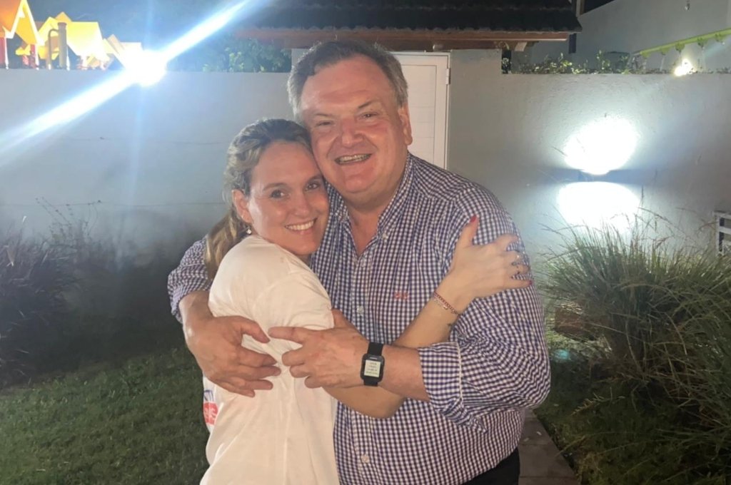 Dianela junto a su padre