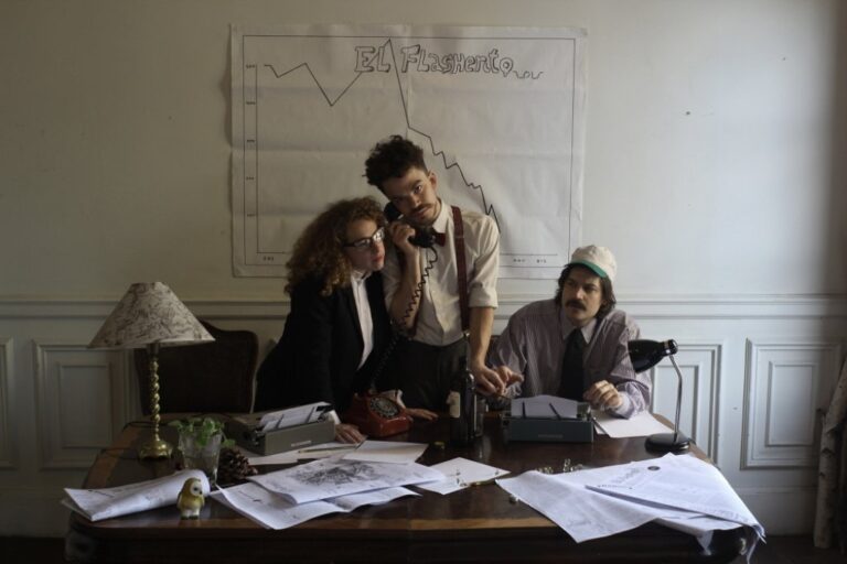 Los tres fundadores de la publicación. Gentileza.