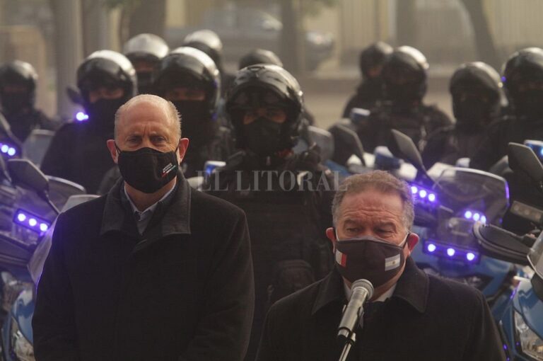 Omar Perotti y Jorge Lagna. Archivo El Litoral / Mauricio Garín