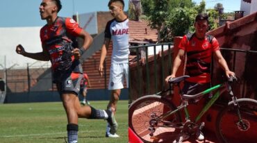 Juancho sigue soñando con lograr más con la pelota arriba de su bicicleta como cuándo era un juvenil.  El volante lleva cuatro tantos en el campeonato de Reserva en 24 partidos en la actualidad.  Prensa Patronato