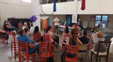 El taller se desarrolló en el Anexo de Asociación Civil Yanina donde docentes