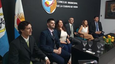 Nancy Senn fue elegida por sus pares en una votación que se dio cuatro a dos para que presida el Concejo Municipal de Vera. Gentileza.