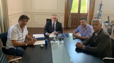 Santacroce se reunió con el ministro Lagna. Gentileza: prensa Gobierno de Santa Fe.