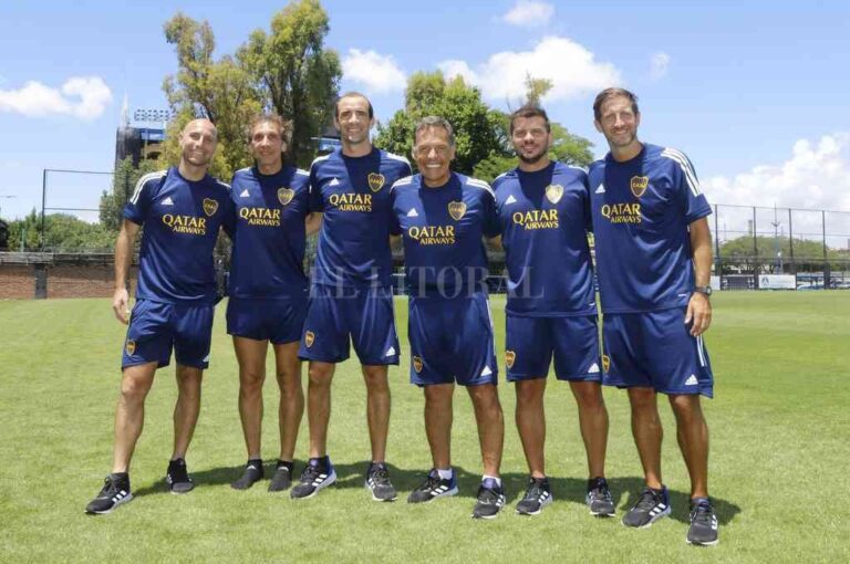 De Boca a Colón. Una de las últimas imágenes del cuerpo técnico de Boca Juniors: Damián Lanatta (PF)