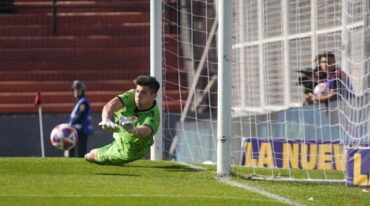 Facundo Altamirano fue la figura de la tarde para sostener el empate de Patronato. Foto: Prensa Patronato