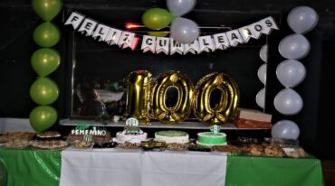 El coqueto decorado armado por la gente de Ministerio. Fotos Marcelo Tortul