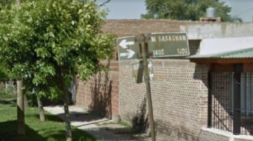 El asesinato se produjo en una vivienda de María Garaghan al 100. Google Street View.