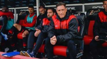 Facundo Sava y el lamento de los puntos perdidos ante Rosario Central.  Prensa Patronato