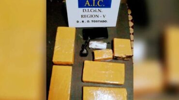 Parte del estupefaciente secuestrado. Gentileza.