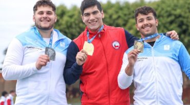 El entrerriano realizó una gran performance y se colgó la medalla en el territorio brasileño .