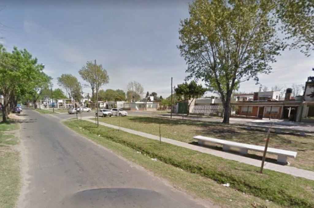 La zona del ataque armado en barrio Itatí que terminó en un nuevo homicidio. Google Street View.